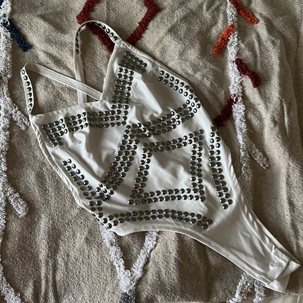 Studded bodysuit